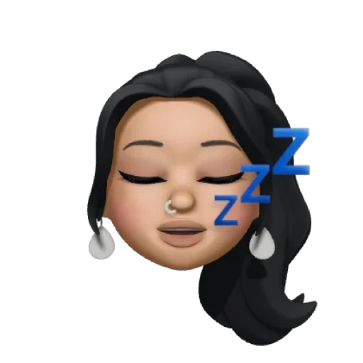 the face, asian, the girl, the people, der apfel von memoji