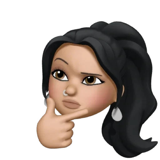 mujer joven, empatía, chica, memoji apple, isaev adele renatovich