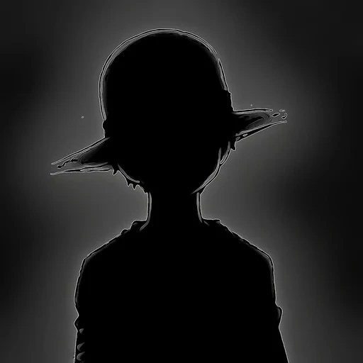 animation, anime, people, darkness, luffy silhouette
