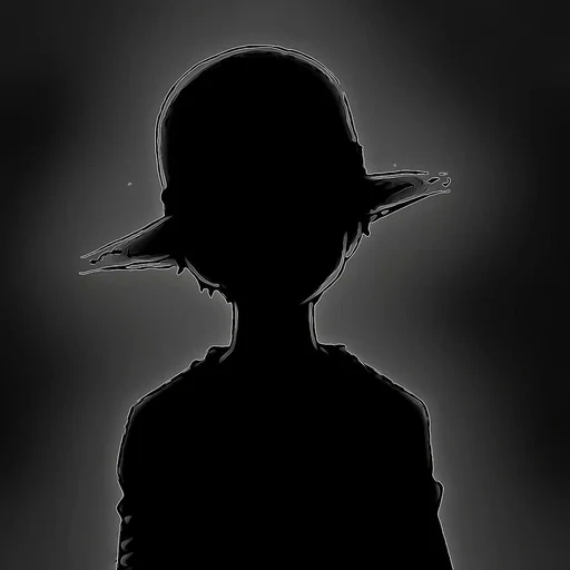 anime, anime, mensch, dunkelheit, ruffy silhouette