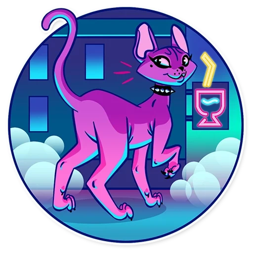 неоновый кот, the neon demon, неоновый демон
