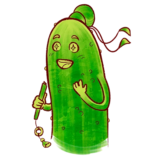 pepino, pepino alegre, pepino verde, pepino inigualável