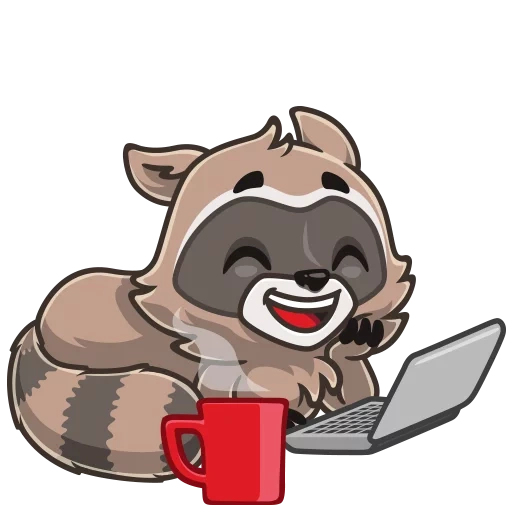 raccoon, meme, friend, raccoon, computer