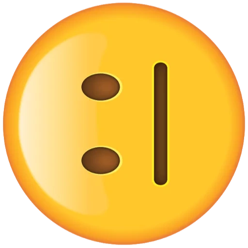 emoji, emoji, face emoji, icône souriante, émoticône neutre
