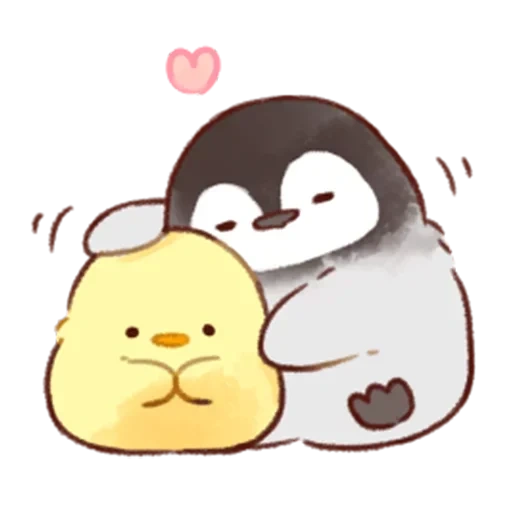 soft and cute chick, милые рисунки милые, цыплëнок soft and cute, цыплëнок пингвинчик soft and cute cick