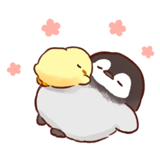 soft and cute chick, soft and cute, soft and cute chick love duck, chicken penguin soft and cute cick