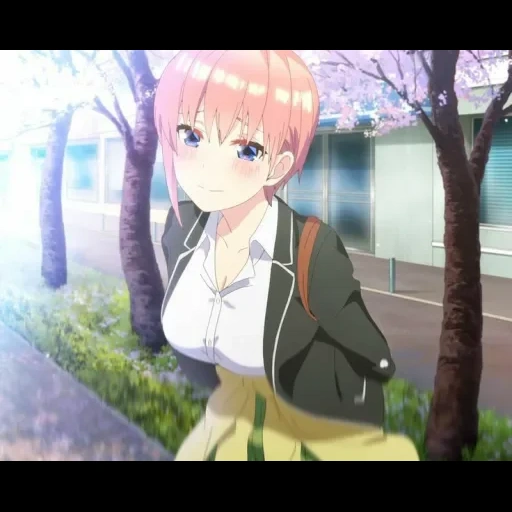 anime, clip de anime, chicas de anime, ichika nakano 18, five brides anime season 2