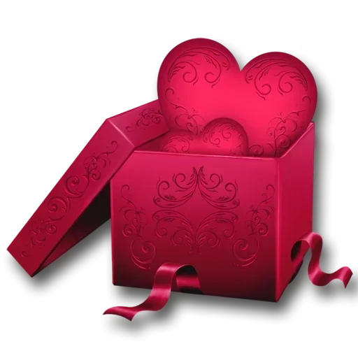 теги, gift box, подарок сердечко, коробка валентинок