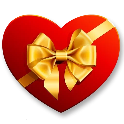 подарок лента, красное сердце, подарок сердце, подарочная лента, сердечко бантиком