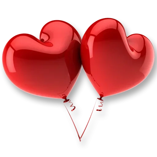 сердце, шары сердца, красное сердце, красивые сердечки, шарики форме сердца