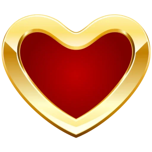 сердце, сердце золото, клипарт сердце, любящее сердце, золотое сердце