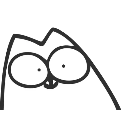 simon cat, kucing simon, wajah kucing simon, stiker kucing simon, kucing simon melihat keluar