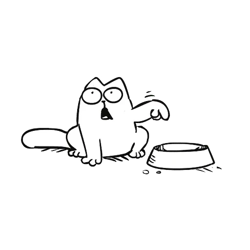 simon, simon cat, kucing simon, simon cat bowl, novel grafis cat simon