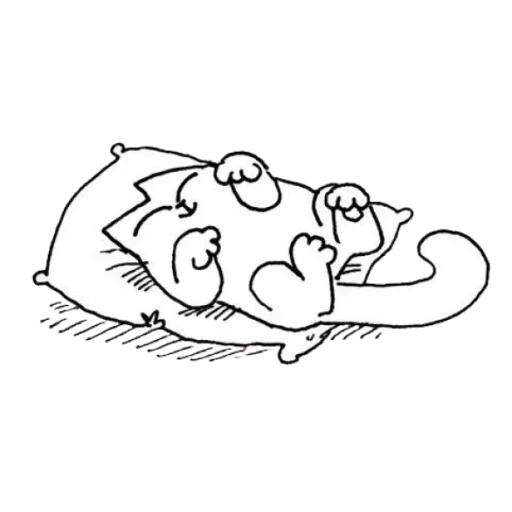 simon's cat, katze simon schläft, simon liebt katzen, simon katze muster, bleistiftzeichnung simon die katze