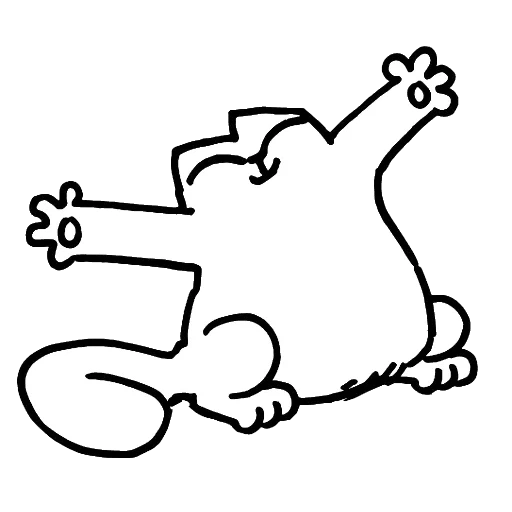 simon cat, kucing simon, simon cat simon, sketsa kucing simon, stiker kucing simon