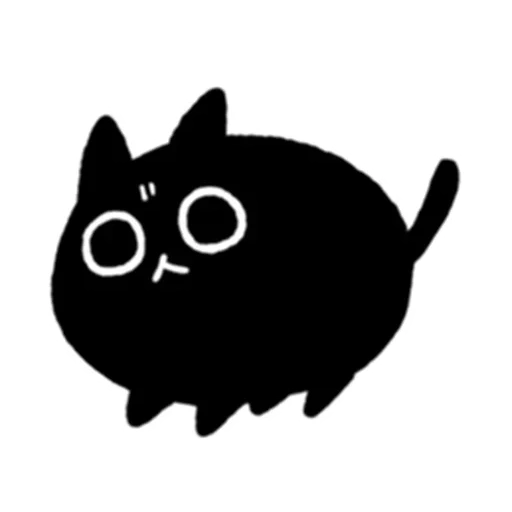 styker black cat, cat noir, cat autocollant, black cat stickers telegrams, black stickers black