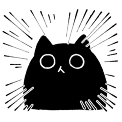 sticker black cat, catchers black, black cats, black cat logo, black cat