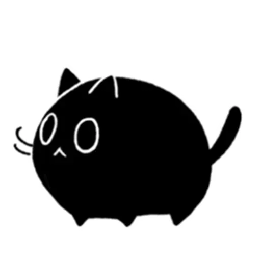 stiker kucing hitam, kucing hitam, stiker kucing, stiker hitam, kucing hitam