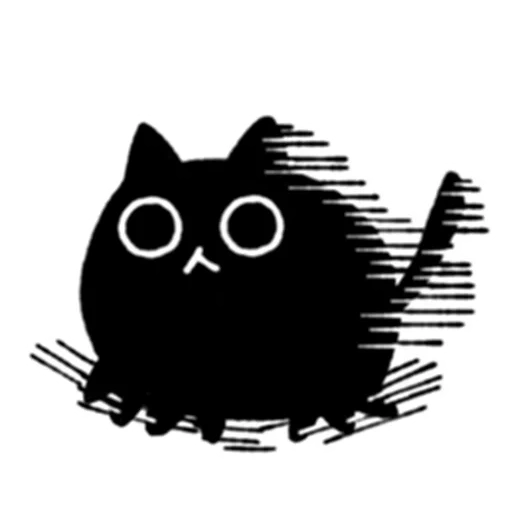 stiker kucing hitam, kucing hitam, kucing hitam, kot, kucing lucu lucu