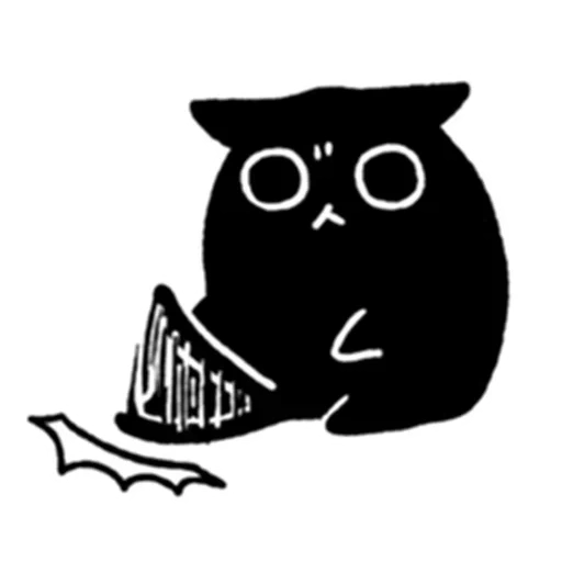 aufkleber schwarzer katze, owl silhouette, katze schwarz, schwarze katze, owl symbol
