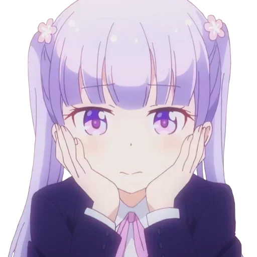 aoba suzukaze, small leaf bell and, cartoon characters, new animation games, bell and green leaf animation