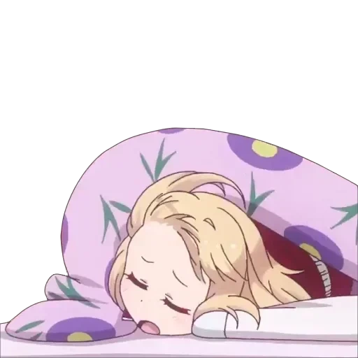 sleepy, animação do sono, sonolência anime, o anime tianka está a adormecer, garota de anime