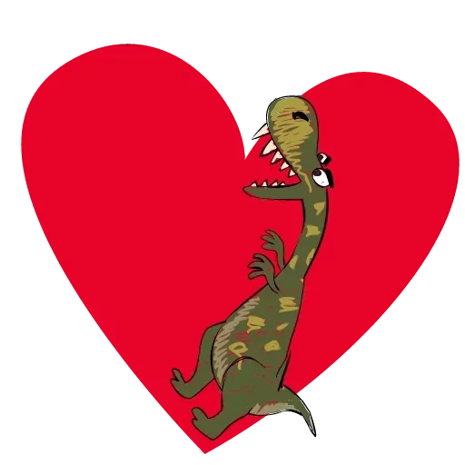 jantung, valentine, hati merah, jantung dinosaurus, hati dinosaurus