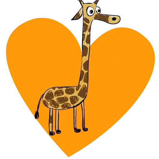 la giraffa, la giraffa, modello di giraffa, illustrazione giraffa, cartoon lungo giraffa