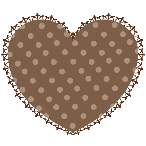 contexte cardiaque, cœur de klipat, l'amour du cœur, sandwich, en forme de cœur brun