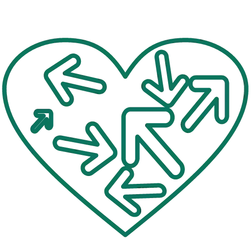 heart-shaped icon, heart-shaped badge, logo heart, cardiac vector, puzzle maze