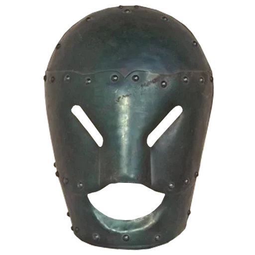 il casco del cavaliere è un elmetto originale, cavaliere con un hera, casco tophelm medievale, adesivi di telegrammi, casco maschera