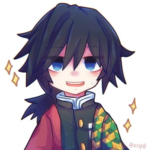 anime, tomioka chibi, personaggi anime, giy tomioka art, anime popolare