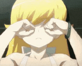 shinobu oshino, cartoon characters, shinobu oshino anime, bakemonogatari anime