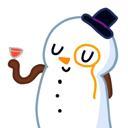 pinguin, manusia salju, cat snowman