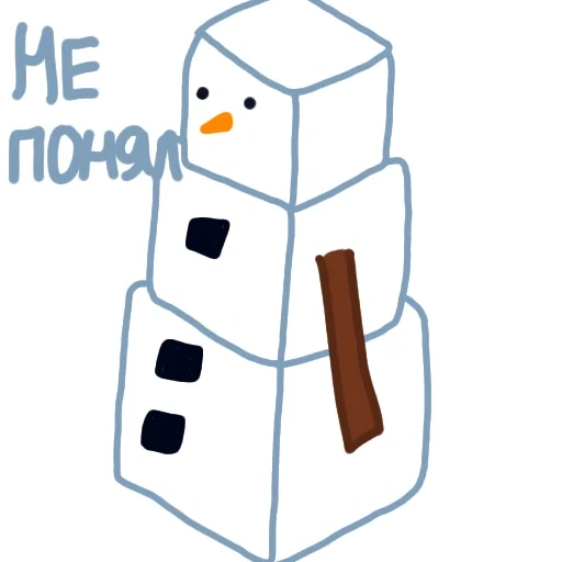 muñeco de nieve, dibujo de muñeco de nieve, muñeco de nieve minecraft, golem de nieve de minecraft, golem de nieve de minecraft