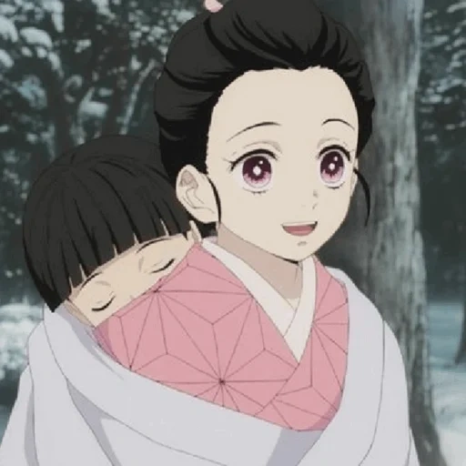 nezuko, anime nezuko, nezuko kamado, personagens de anime, a lâmina dissecando os demônios do anime