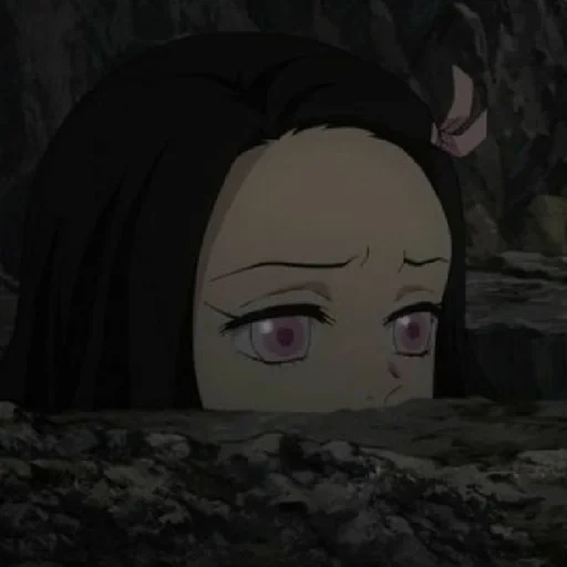 nezuko, nazuko chan, nazuko kamado, nezuko 2 temporada, os olhos do anime são nezuko