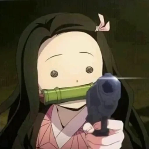 nezuko, nazuko rosto, nezuko kamado, personagens de anime, perfil de vapor kamado nezuko