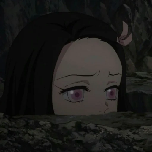 nezuko, незуко, незуко чан, незуко камадо, аниме глаза незуко