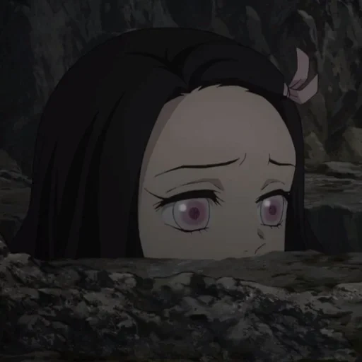 chen nei zu zi, xiangteng ningzi, nezuko 2 season, cartoon characters, anime eye nei zuzi