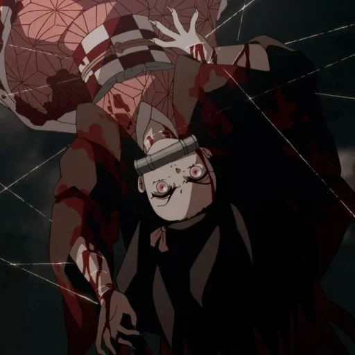 naruto, nezuko spidernet, karakter anime, karakter komik, pisau untuk memotong iblis