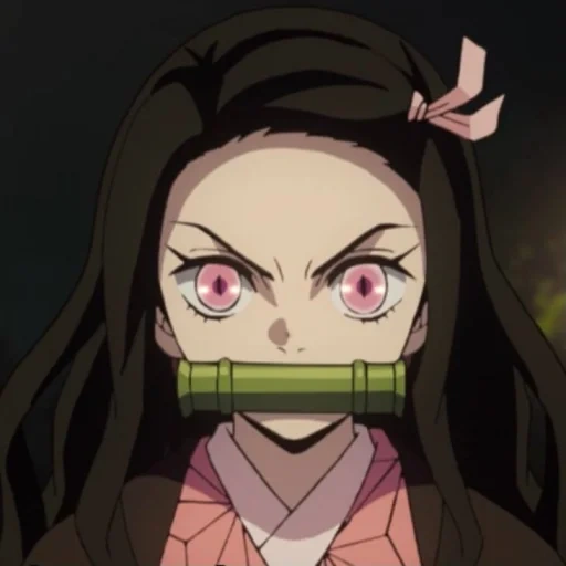 anime, nezuko, anime nezuko, anime tangjiro, momentos divertidos de la cuchilla de anime diseccionando demonios