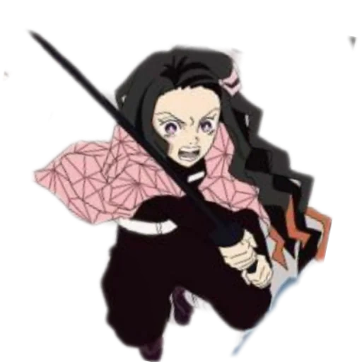 cute anime, anime girl, anime charaktere, kimetsu no yaiba dämon, anime knie zerhackt dämon