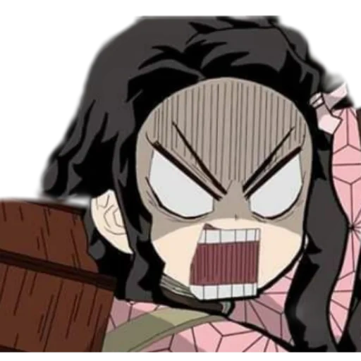 nezuko, nezuko chan, tanjiro meme, funny anime, anime characters