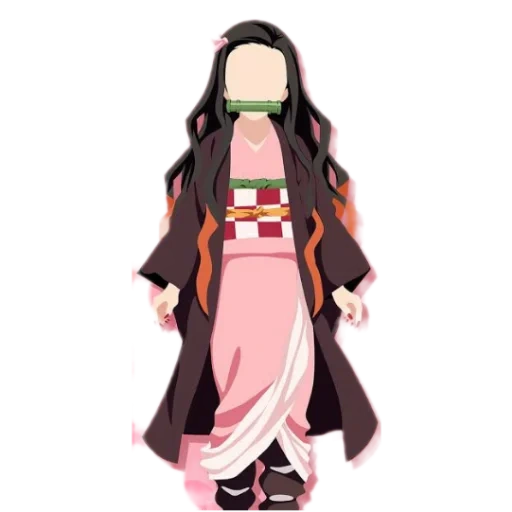 papel de parede nezuko, zizi haoli, animação selvagem, personagem de anime, xiangteng zhenzi