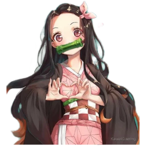 nezuko, figura, chen neizu, zizitian, animação selvagem