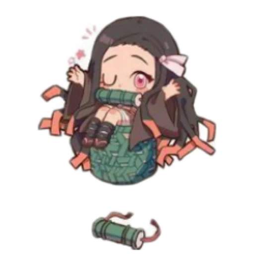 nazuko chan, non zucchibi, nezuko chibi, nezuko chaaan, the blade dissecting demons non zero chibi