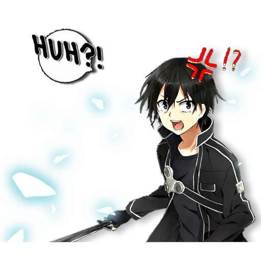 kirito kun, asuna kirito, katana kirito, render kirito, pedang hitam kirito