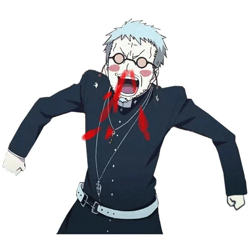 exorcista azul, anime blue exorcist old man, exorcista azul shiro fujimoto, pai exorcista azul fujimoto, exorcista azul siro fujimoto