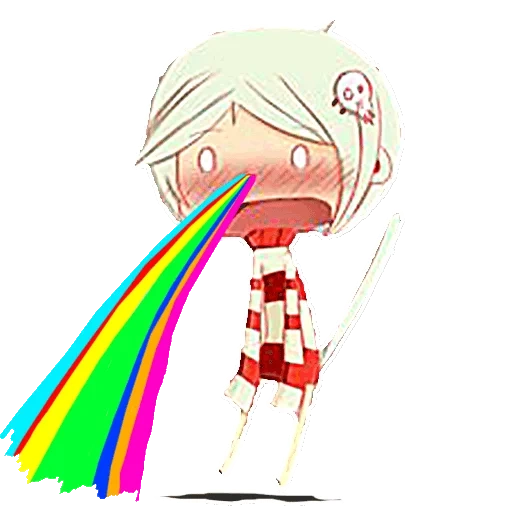 anime, picture, anime sock, anime is sick of a rainbow